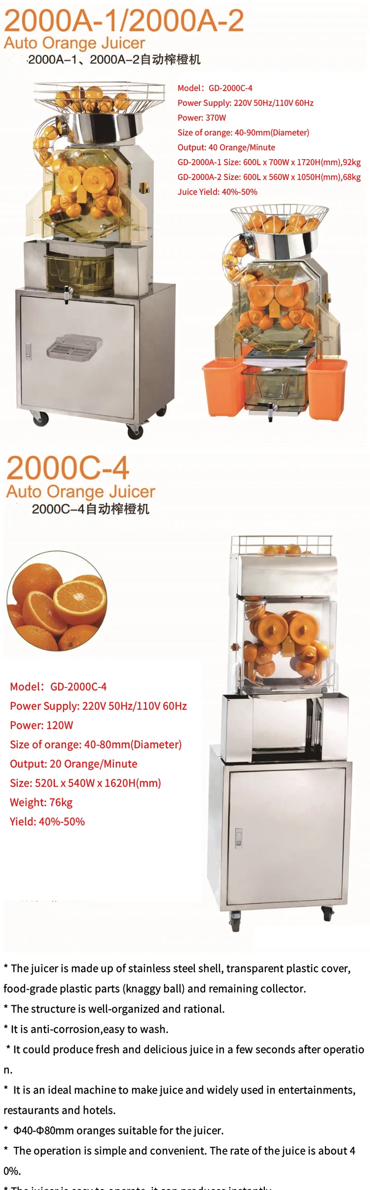 Exprimidor Maquina Estractor Juicer Extractor De Jugo Jugos De Fruta شبه صناعية يدوية كهربائية تجارية آلات Naranja