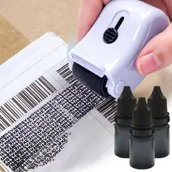 5/10ML Black Ink Refills Parcel Privacy Information Eliminators Anti-theft ID Security Stamp Messy Code Confidential Seal Ink