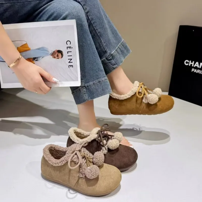 

Роскошные зимние женские нескользящие теплые зимние туфли, удобные походные туфли с низким берцем, женские туфли Botines Femmes Luxe Botas Mujer