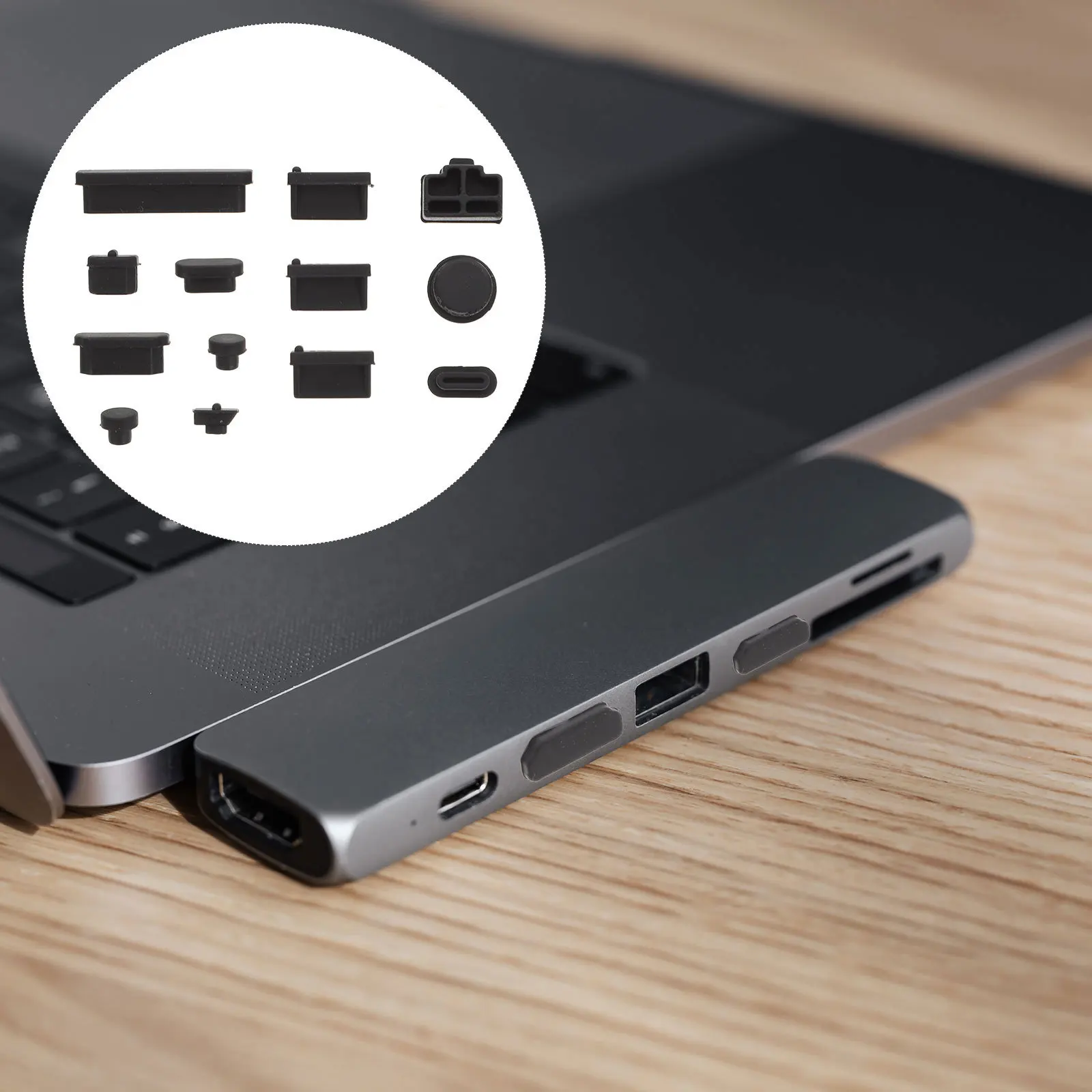 

3Set Laptop Dust Plugs Silicone Port Covers Durable Stopper Protectors Computer Port Cover Laptop Plug Pc Cover