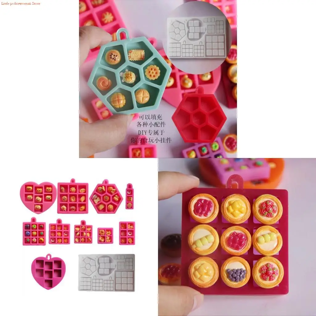 F92D Miniature Resin Mold For Creative Kitchen Decoration DIY Crafting Supplies