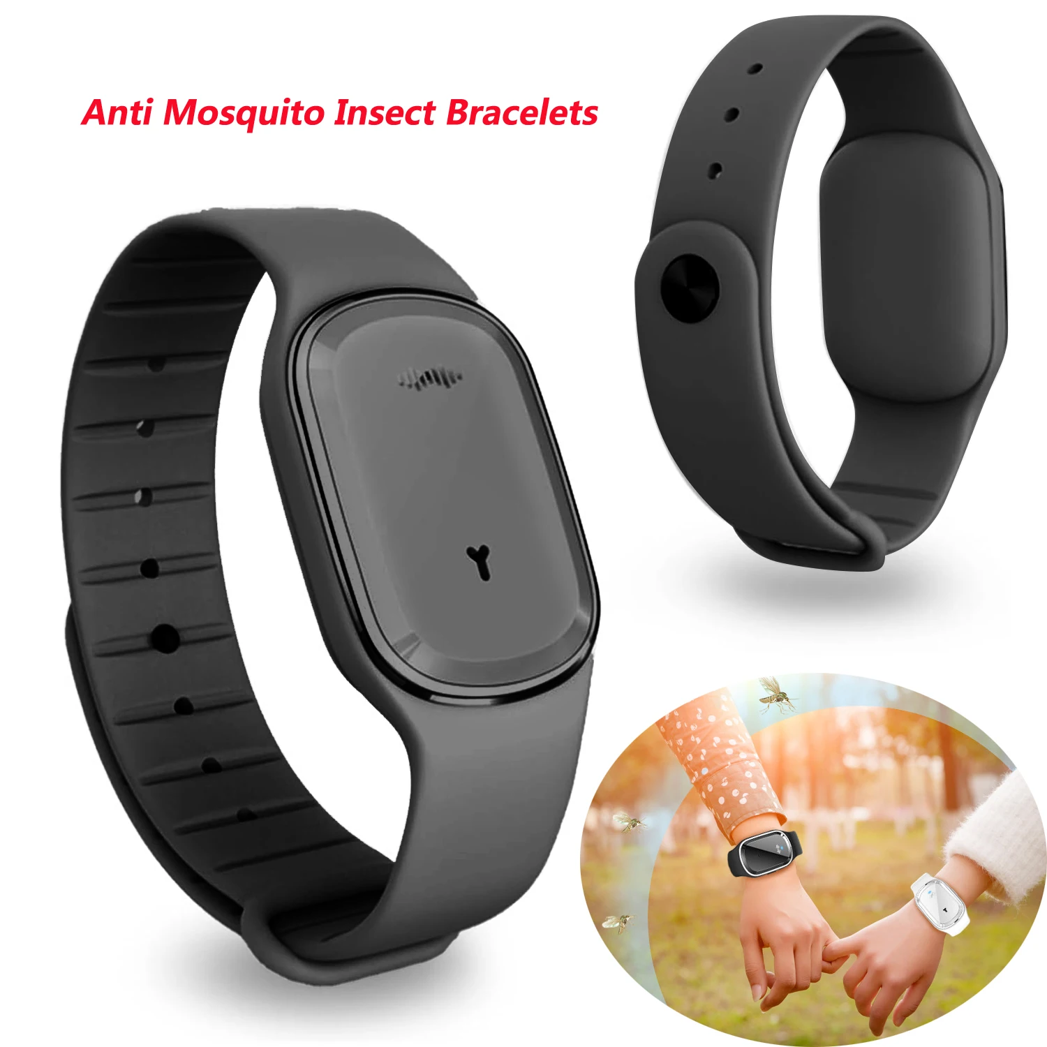 Pulsera repelente de mosquitos para adultos y niños, brazalete antimosquitos para exteriores