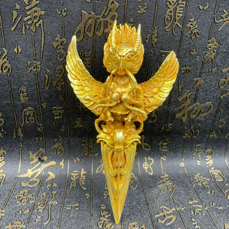 Antique Tibetan Dharma Protector Dapeng Garuda Wisdom Vajra Ornaments Home Ornaments Feng Shui Decorations Crafts Gifts