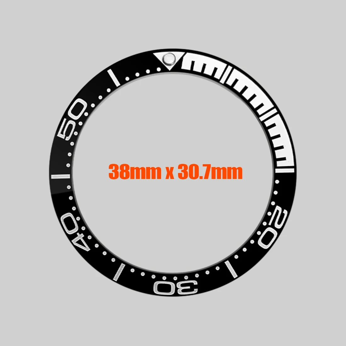 38mm SKX Curved Ceramic Bezel Insert Fit for Sub SKX007 SRPD Seamaster 300 Watch Case Curved Bezel Ring Spare Parts For Watches