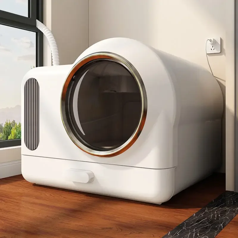 

Intelligent fresh air cat box, automatic deodorization number, drawer type fully enclosed cat toilet, cat shit box