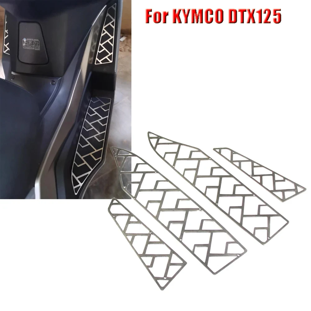 Motorcycle Foot Plate Board Pedals Footrest Foot Board Cover Mat Pad For KYMCO DTX125 DTX 125 125DTX