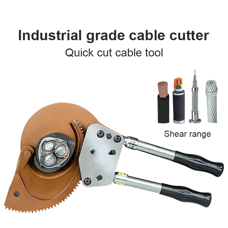 Elektrische Industriële Kwaliteit Dikke Kabel Cutter Draagbare Snel Ratel Draad Gesneden Gereedschap