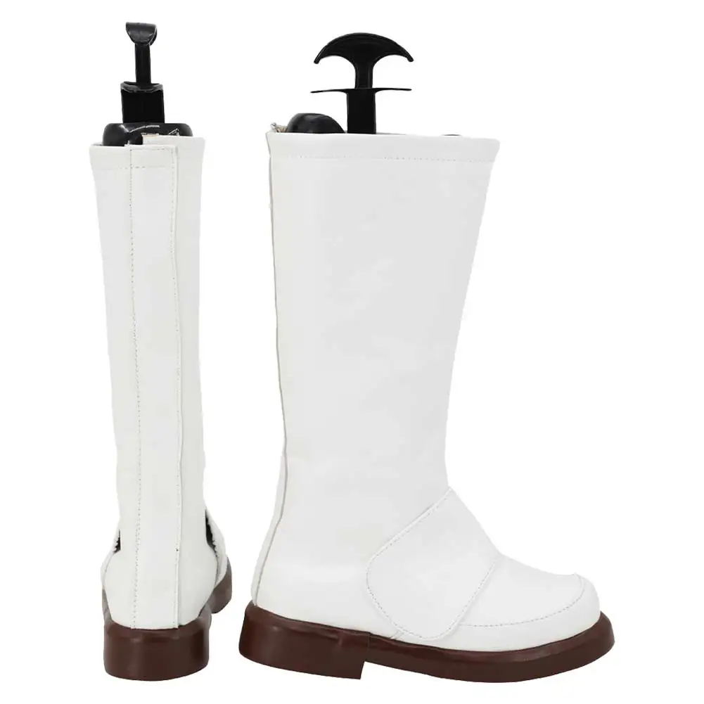 Sapato de Cosplay Trooper branco disfarçado, botas curtas longas, acessórios de fantasia de batalha espacial, calçado masculino