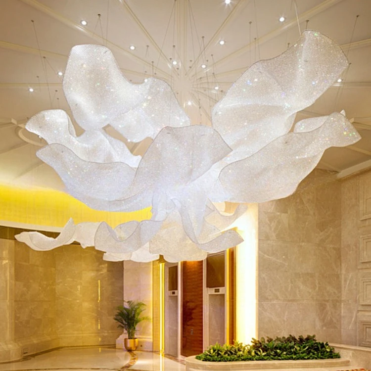 New creative roe bead weaving crystal chandelier