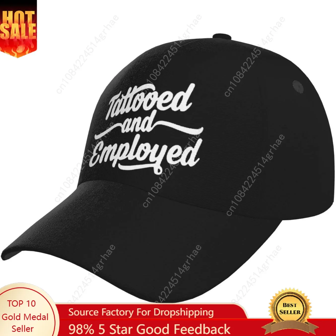 

Tattooed and Employed Baseball Hats for Men and Women - Classic Adjustable Hats