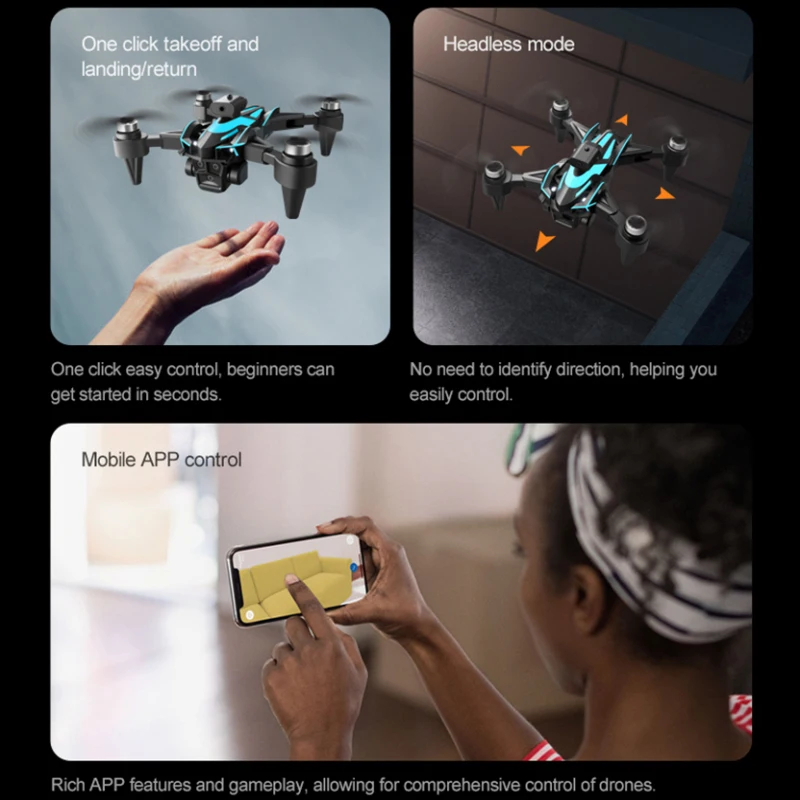 

Professional Screen Brushless Obstacle Avoidance Electric Lens Remote Control Quadcopter 8K Optical Flow Hover WIFI FPV RC Drone