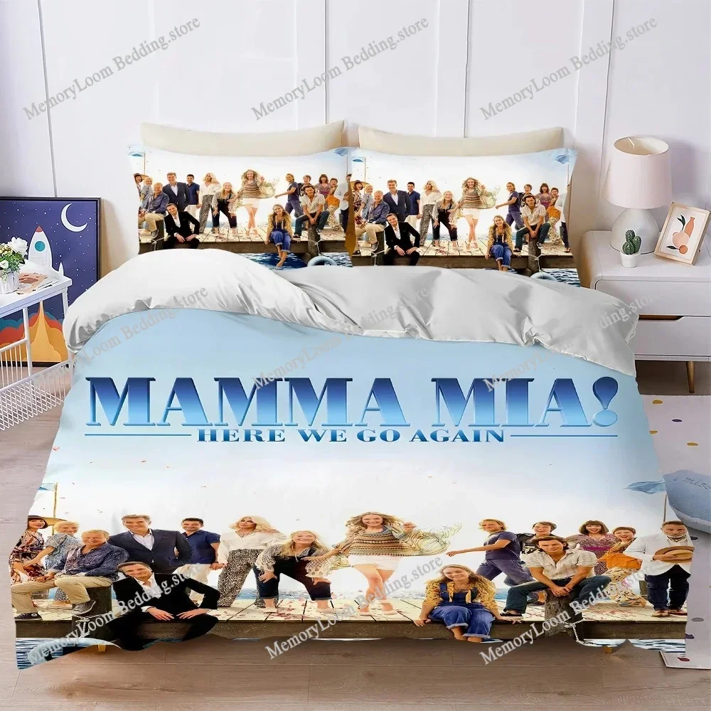

Classic Film Mamma Mia Duvet Cover Set Home Style Bedding Soft Laundry Cotton Bed Four Seasons Student Dormitory Home Textile741