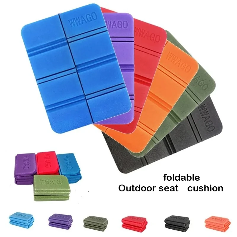 1-5pcs Foam XPE Folding Cushion Beach Camping Portable Moisture Proof Mats Outdoor Portable Waterproof Small Picnic Pad 6 Colors