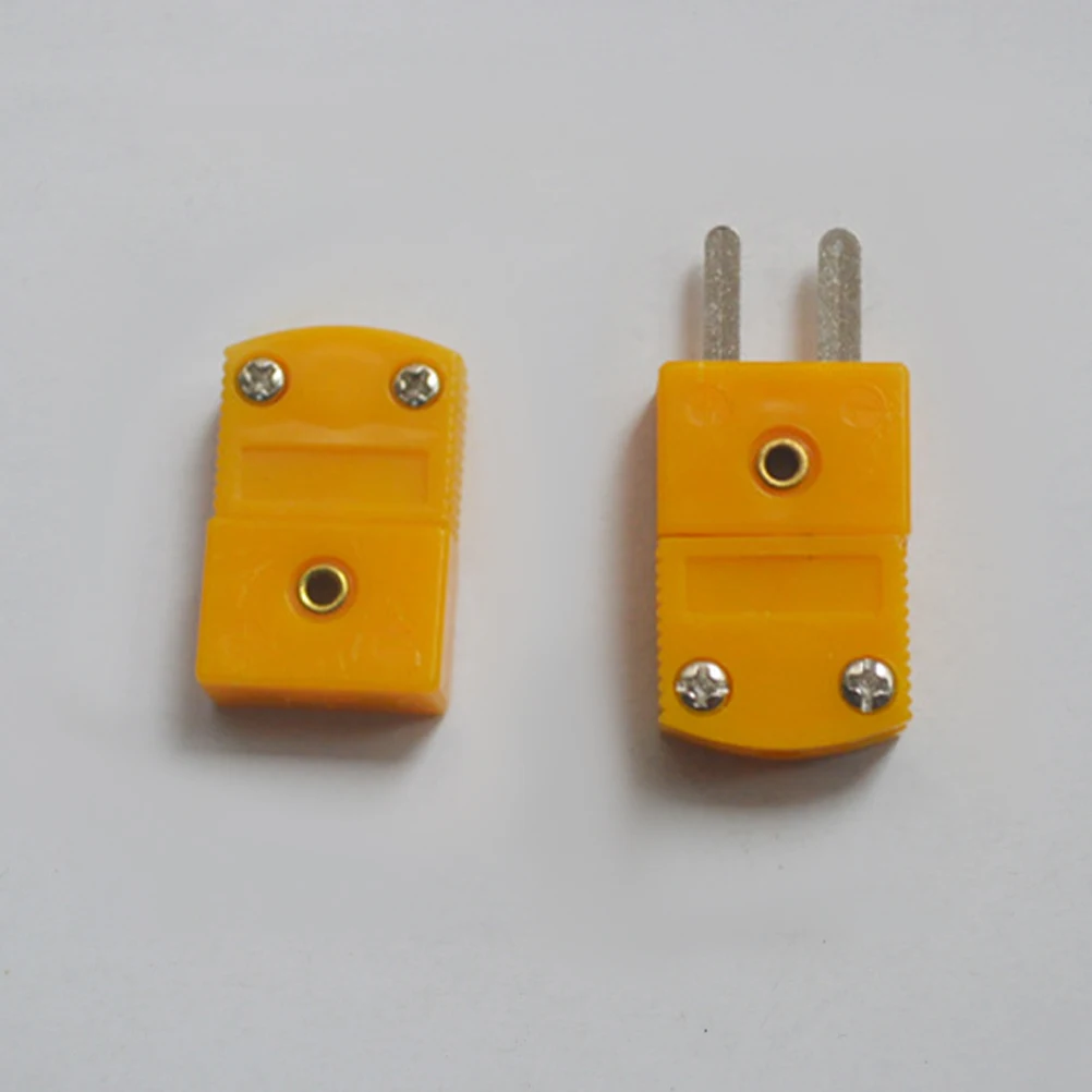 

3 Sets Coupler Thermocouple Junction Plug Adapter K Type Meter Female Mini Plastic Connector