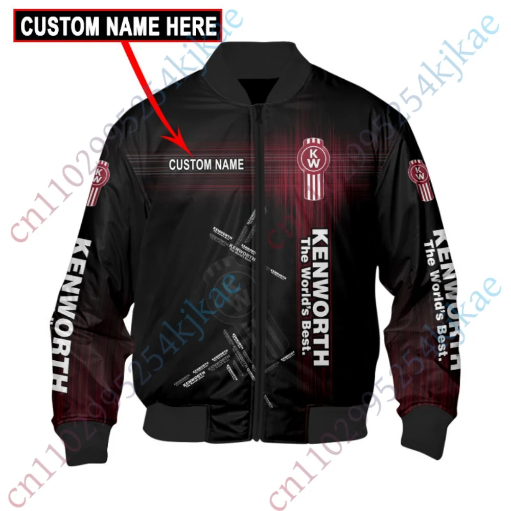 

Kenworth Jacket Men's clothing Lightweight Thick Baseball Uniform Winter Bomber Jacket For Men Hip Hop Heavy jackets Streetwear