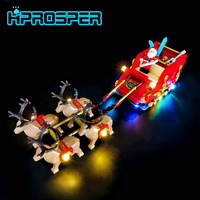 HPROSPER 5V LED Lights (No Model) For LEGO 40499 Santa's Sleigh Christmas Lighting Gifts With Battery Box