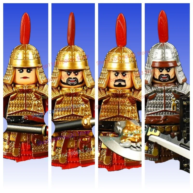 Конструктор MOC: Мини-фигурка Золотой армии Сюаньцзя, сборная модель, украшение, аниме-мультяшная игрушка, коллекционный подарок на праздник