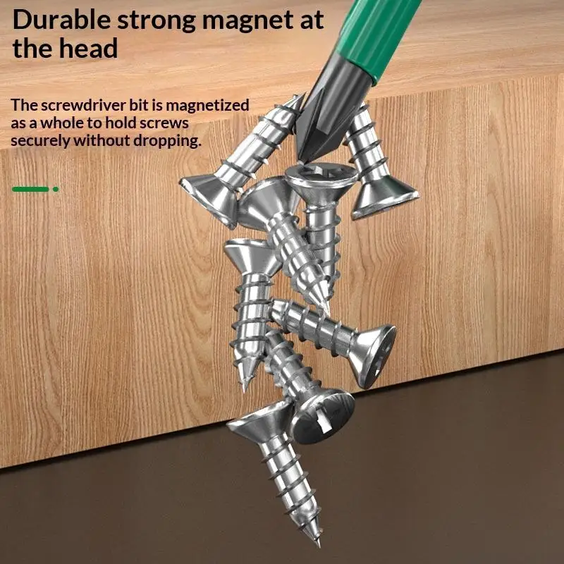1000-V-isolierter Schraubendreher mit magnetischer Spitze, Schlitz-/Phillips- und Mutternschrauber für Elektriker und sichere Reparaturen