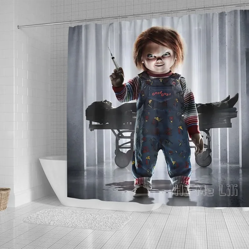 Chucky Shower Curtain Waterproof Bathroom Decorations