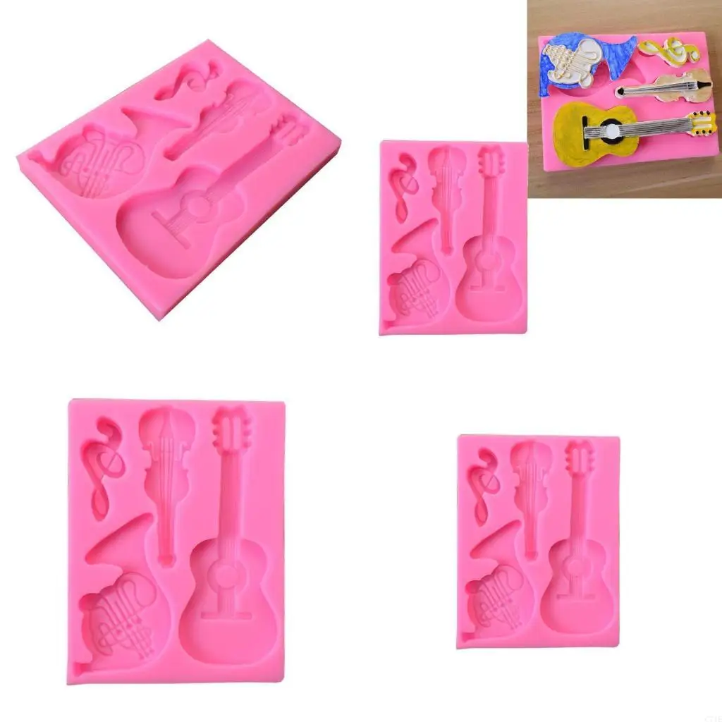 

Брелок для гитары, скрипки, декоративная форма из эпоксидной смолы с формой для подвески с отверстием