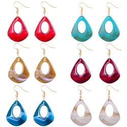 Simple Fashion Drop Dangle Acrylic Earrings For Women kolczyki Korean Geometric Hanging Bohemian Earrings Jewerly Pendientes