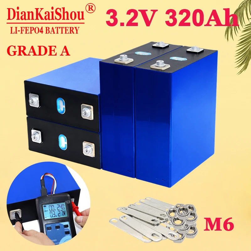 

Аккумуляторная батарея класса А 3,2 В 8000 Ач Lifepo4 циклов, литий-железо-фосфатная дорожная Солнечная камера RV DIY12V 24 в 48 в