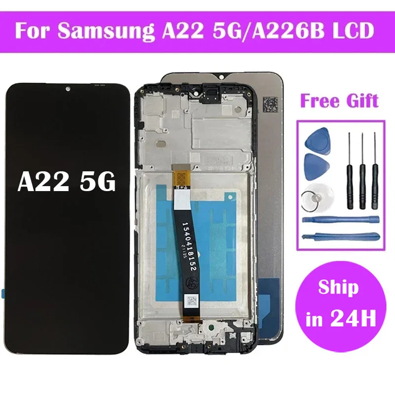 For Samsung For Galaxy A22 5G LCD Display Touch Screen Digitizer Assembly Replacement For A226 A226B SM-A226B/DSN Display