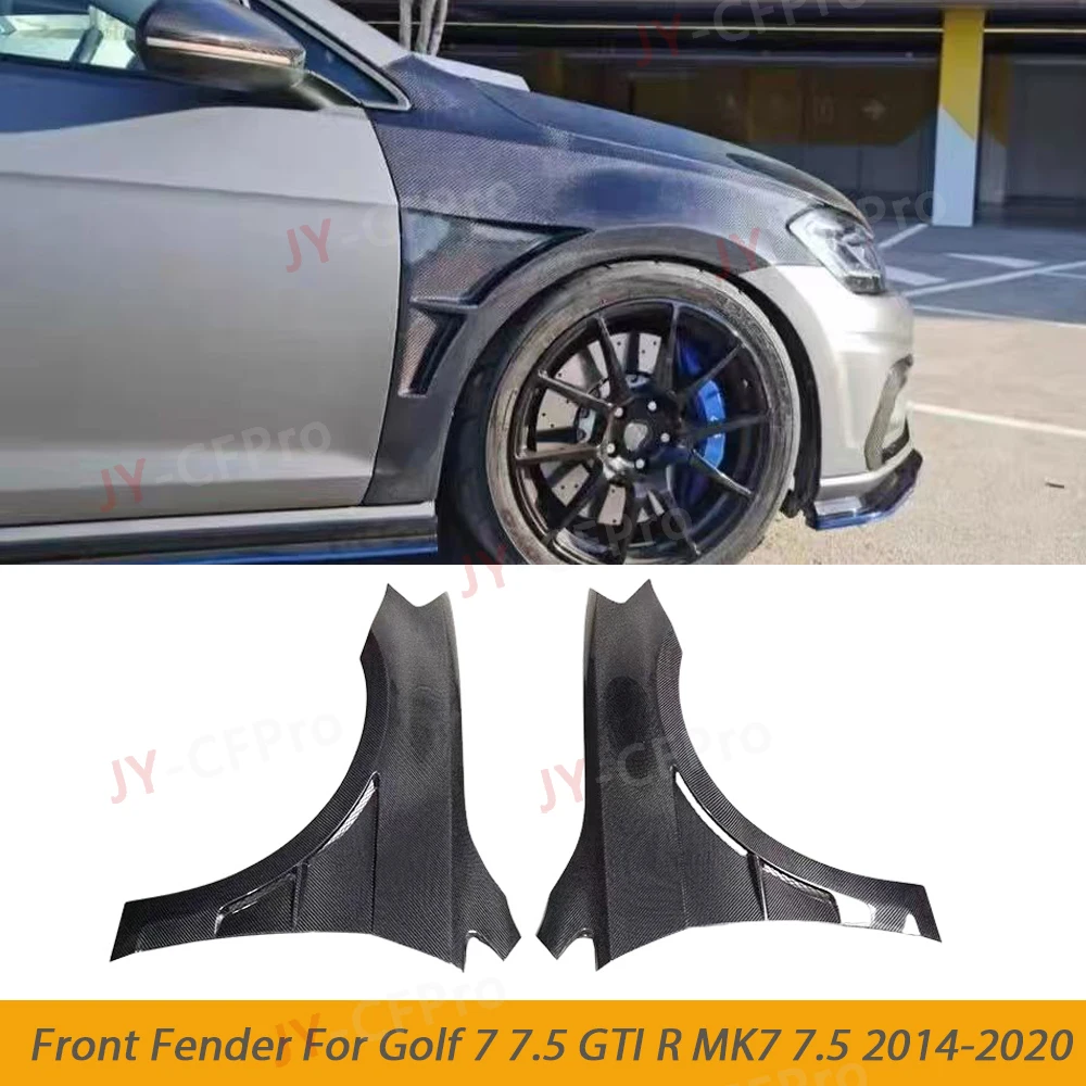 

Real Carbon Fiber Car Front Side Fender Air Vent Cover Trim Body Kit For Volkswagen VW Golf7 7.5 GTI R MK7 7.5 2014-2020