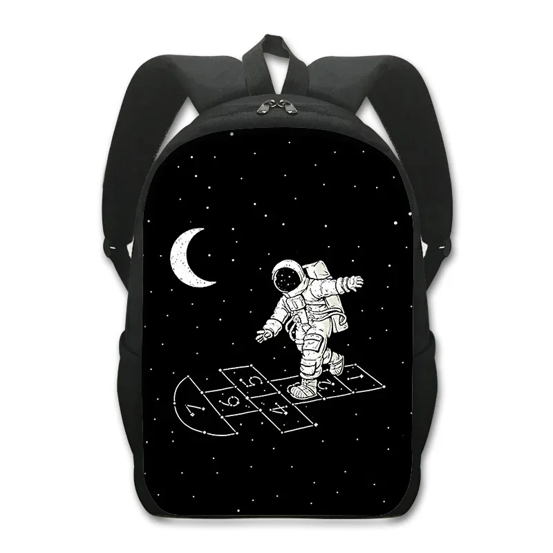 Espaço dos desenhos animados astronauta impressão mochila galáxia sacos de escola moda daypack para adolescente menino menina esporte caminhadas viagem mochilas portátil