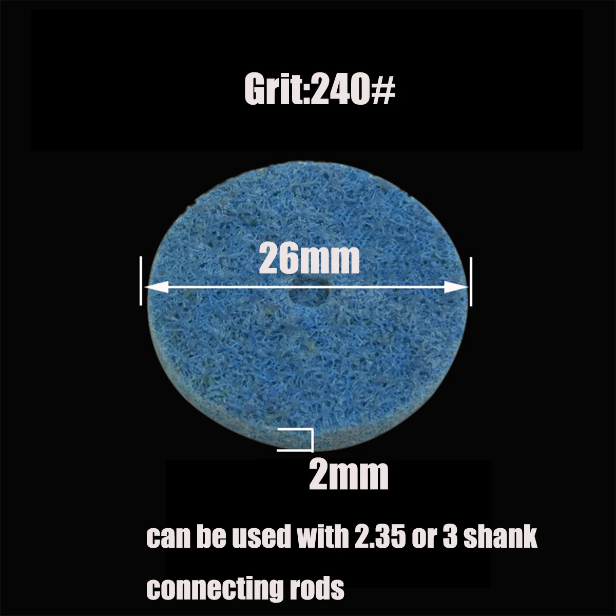 1 Chiếc Grit150-600 # Sợi Nylon Đánh Bóng Bánh Xe Đĩa Mài Bánh Mài Mòn Dụng Cụ Sử Dụng Được Với 2.35/3mm Vỏ Thanh Nối