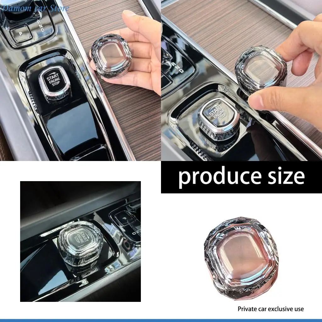 

A2UC Премиальная хрустальная ручка запуска, защитная крышка для салона автомобиля, улучшенная функция, простая установка и к