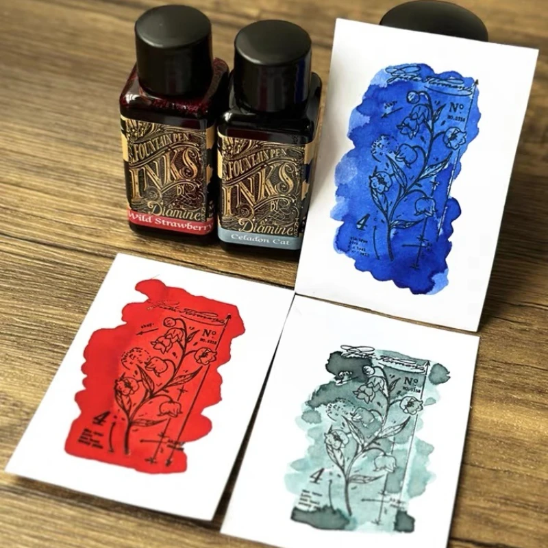 Diamine Fountain Pen Ink 30ml Bottled Non Carbon Ink Multiple Colors Smooth for Calligraphy Journal Hand Lettering Art Supplies