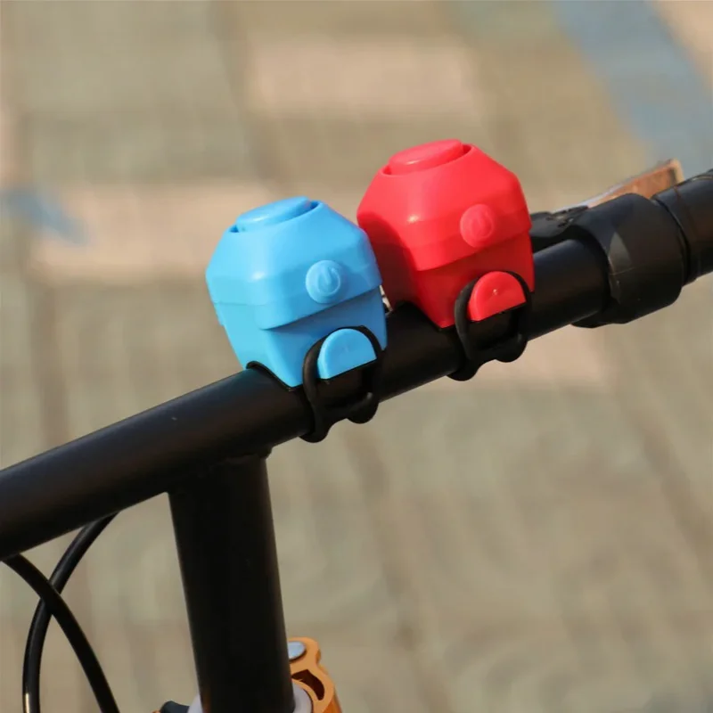 Electric Bicycle Bell 130dB Horn Rainproof MTB Road Bike Handlebar Ring Silica Gel Shell Speaker Cycling Accessories