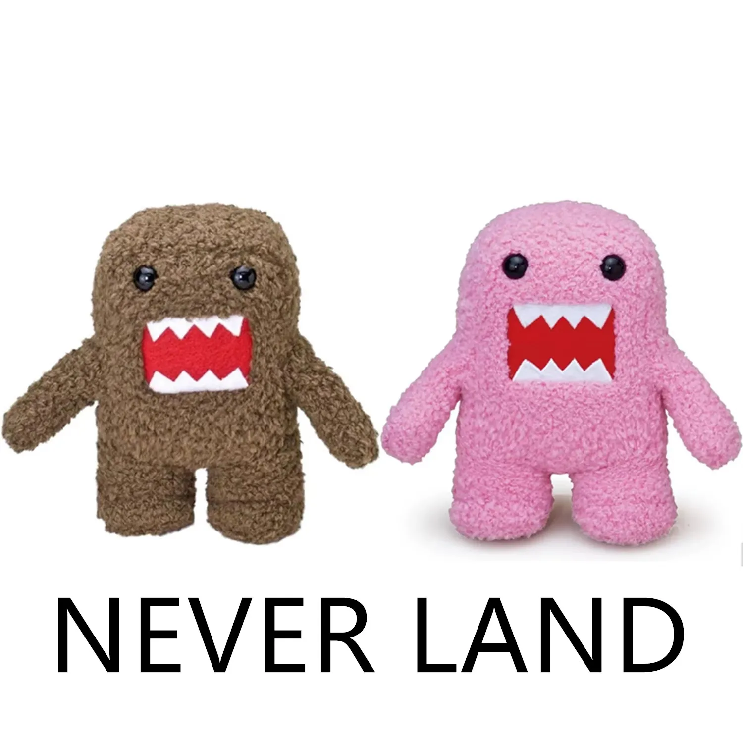 

New Cute Domo-Kun Brown and Pink Plush Girls Boys Kids Stuffed Toys For Children Gifts 25CM