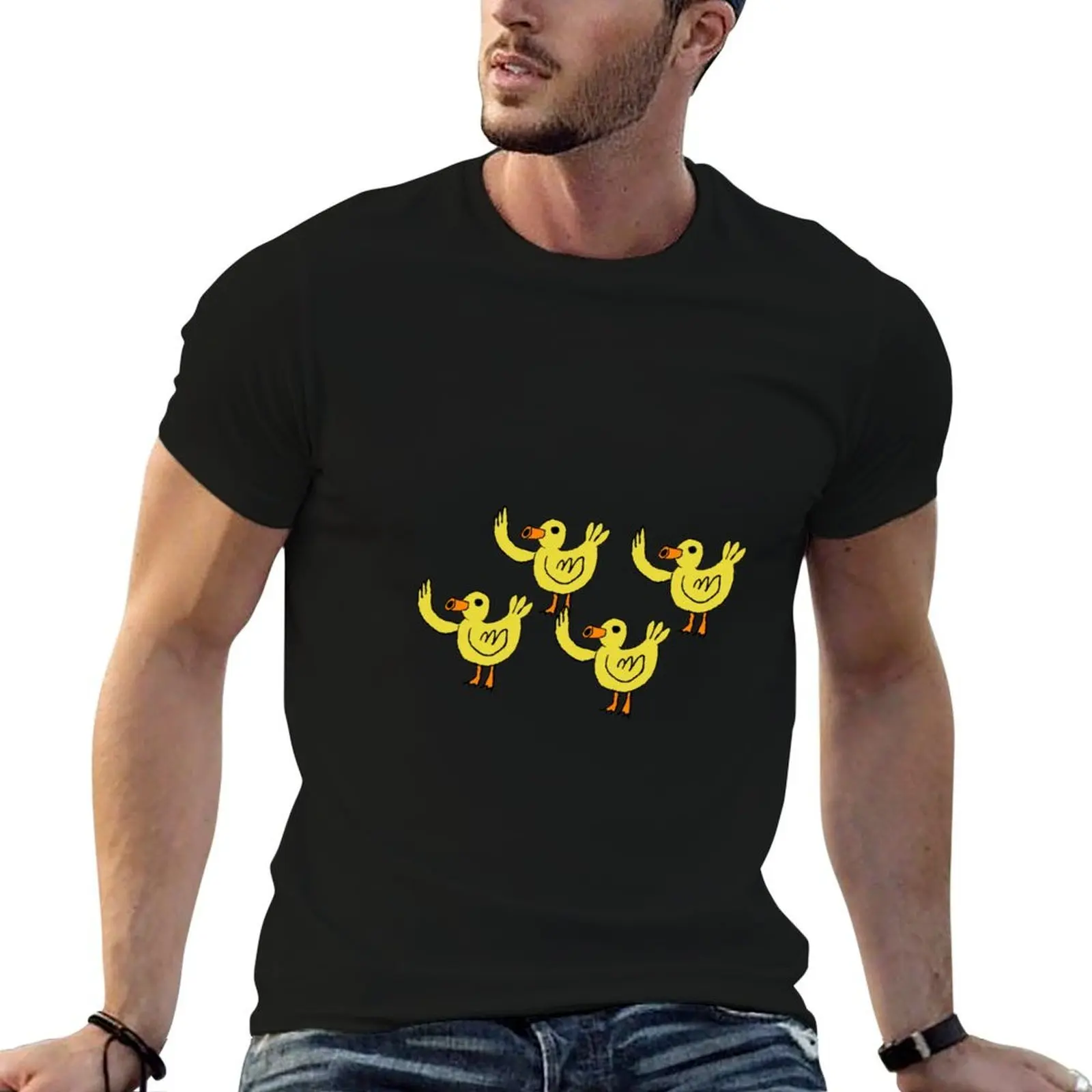 A bunch of baby ducks Regular Show T-Shirt blue archive graphic tee shirt mens graphic t-shirts hip hop
