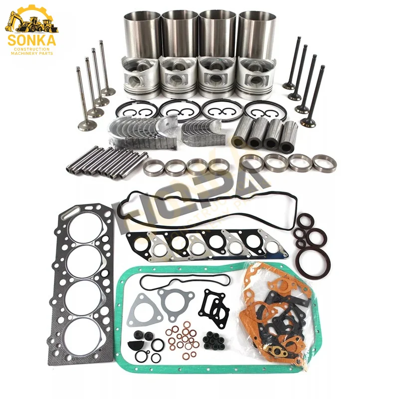 

For Kubota V1902 Engine Overhaul Rebuild Kit Piston Liner Main Bearing Gasket Kit 17365-21120 19274-21110 19439-21110