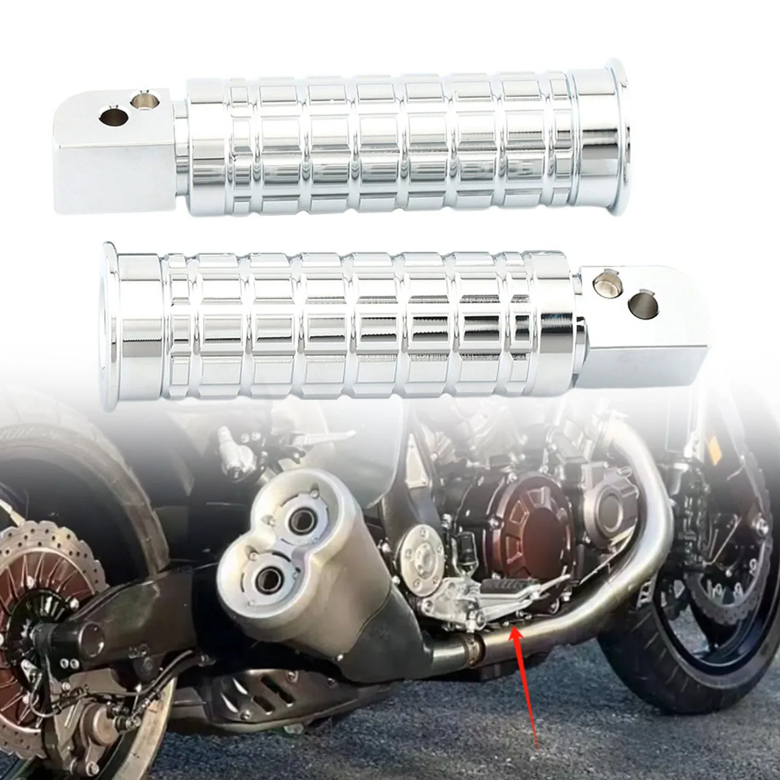 

For Yamaha R6 R1 MT-01 MT-03 FZS1000 Motorcycle Footpegs MX Style Footrest pedal Foot Pegs