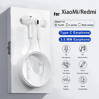 Original Type C Wired Earbuds Headphones For XiaoMi 13 14 15 Redmi Note 11 12 Pro Plus 5G For 3.5 mm Jack Earphone Accessories