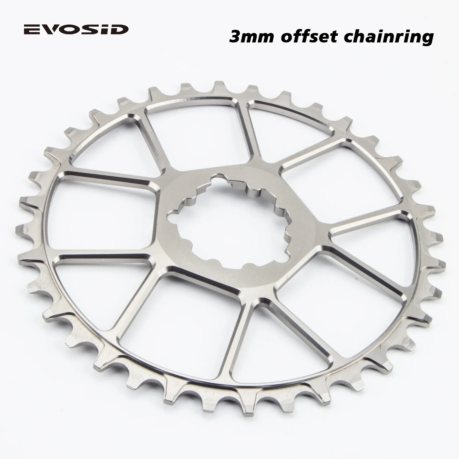 EVOSID Ultralight MTB Bike Crank 165mm DUB Axis 29mm Mountain Bicycle Crankset 170mm 3-nail Straight Installation For Enduro AM