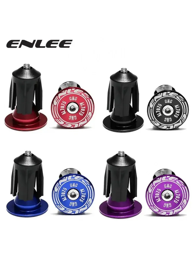 AliExpress NONE Explosions ENLEE 1 Aluminum Alloy Mountain Bike Grip Handle End Cap Handle Plug Cap Bicycle Handlebar A  ccessories