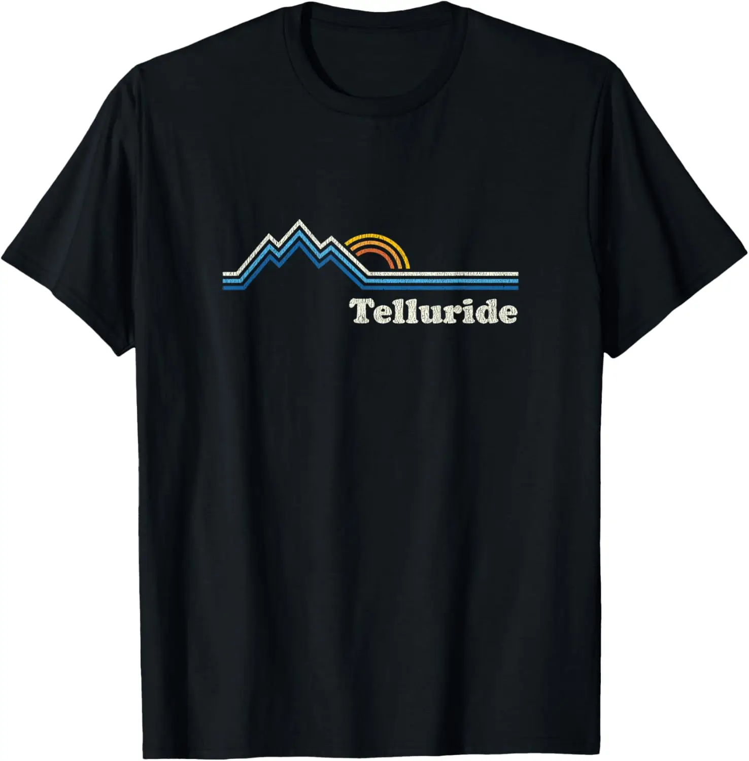 Retro Telluride Colorado T Shirt Vintage Sunrise Mountains T T-Shirt