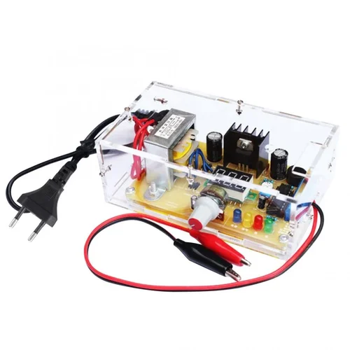 Imagen 1 del producto Kit de fuente de alimentación regulada DIY LM317 voltaje ajustable CA 220V a CC 1,25-12V laboratorio estabilizado enchufe UE/EE. UU.