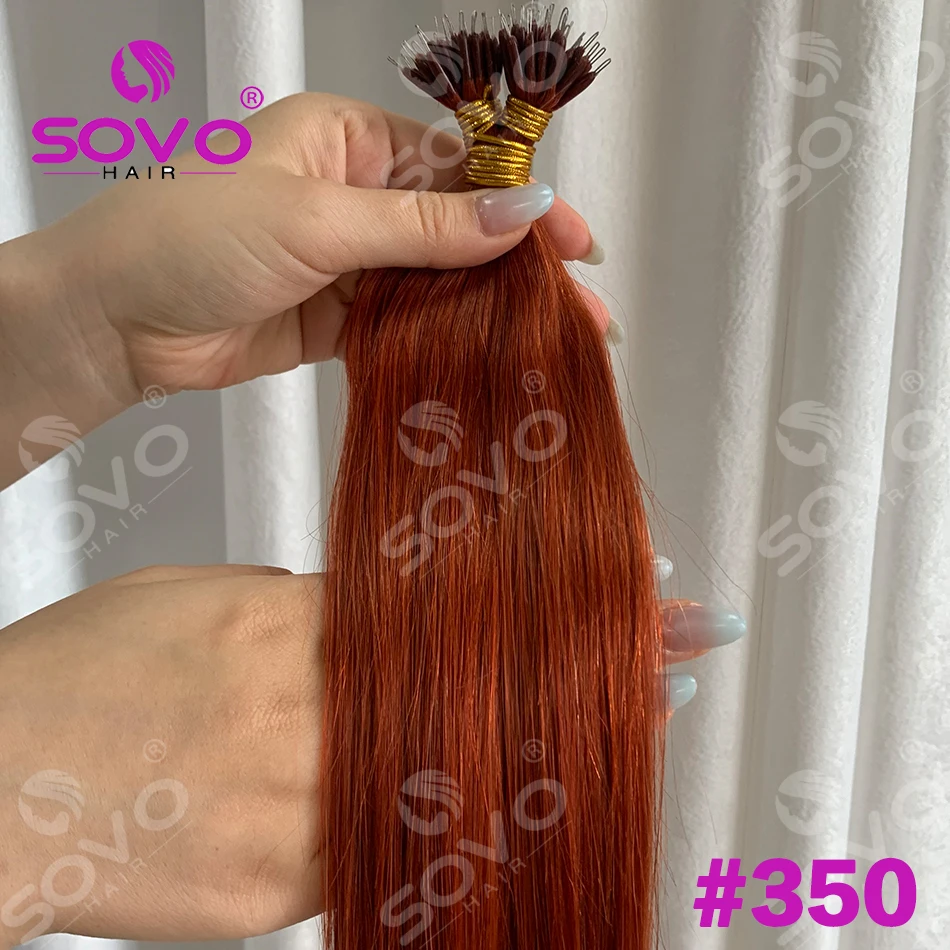 Blonde Nano Ring Hair Extensions 18
