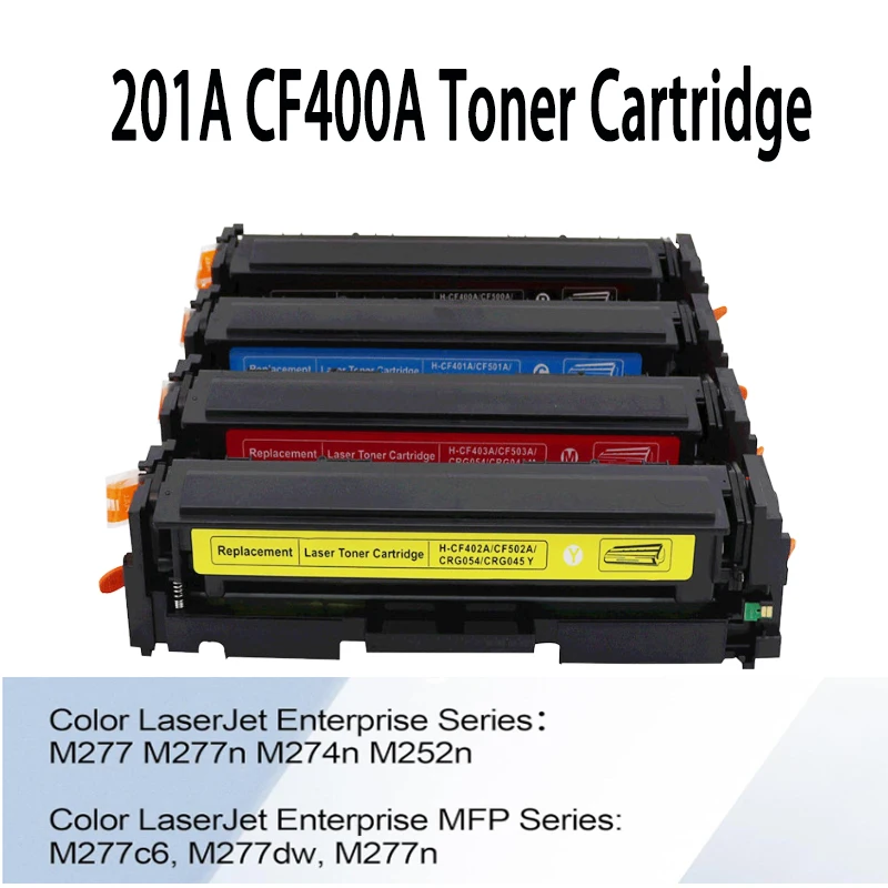 201A CF400A CF401A CF402A CF403A Toner Cartridge for HP MFP M254 M252 M277dw M252dw M277c6 M277n M277 M252n M281 M280 Printer