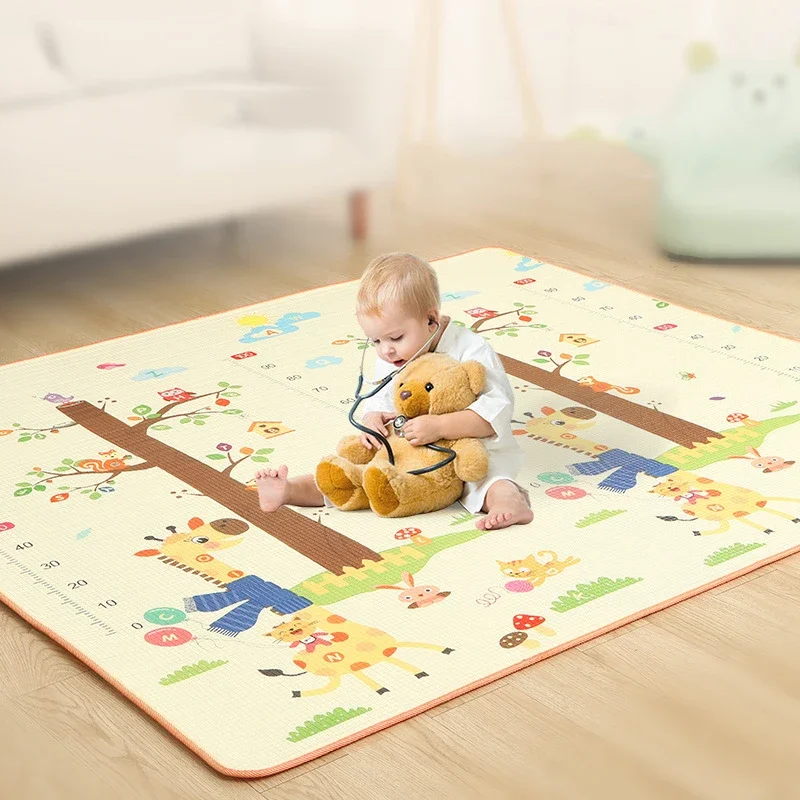 1cm EPE Environmentally Friendly Thick Baby Crawling Play Mats Folding Mat Carpet Play Mat for Children\'s Safety Mat Rug Playmat