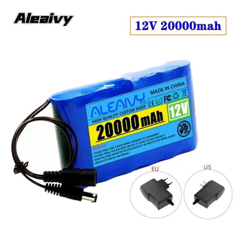Aleaivy 12 V 15000 mAh 3S2P 18650 tragbarer Akku mit BMS – ideal für Navigatoren, LED-Leuchten, Lautsprecher, CCTV und 12 V kleine Geräte 8