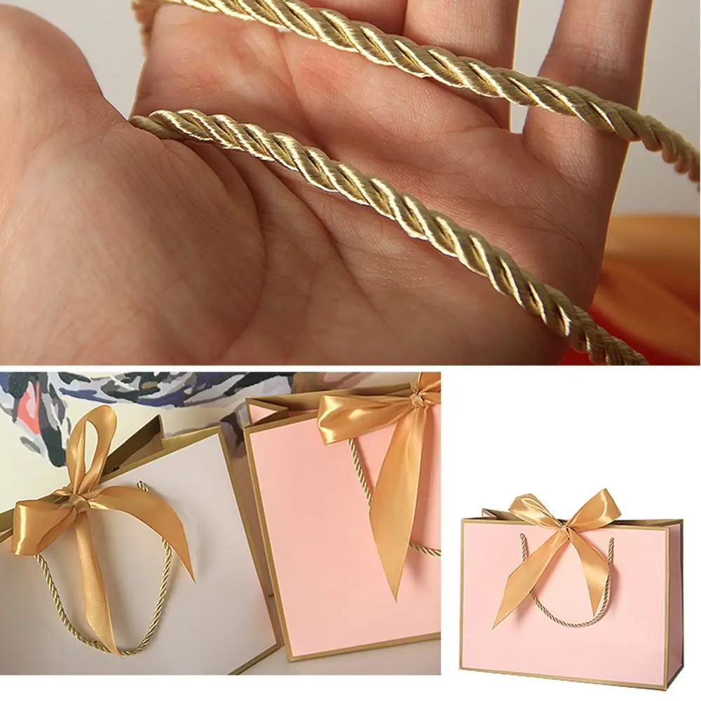 10Pcs Bow Ribbon Gift Paper Bag Portable Multi Color Clothing Handle Bag Convenient Reusable Wedding Gift Bag Graduation