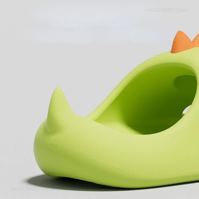 شاومي النساء ديناصور النعال الصيف في الهواء الطلق داخلي أحذية لينة وحيد عدم الانزلاق الشرائح مضحك زوجين المنزل الطابق الأحذية الوجه يتخبط