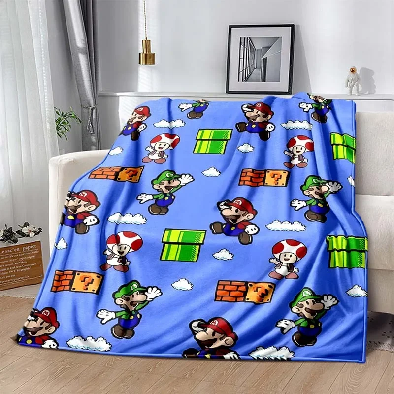 بطانية دافئة ناعمة مطبوعة للأطفال والكبار ، قطيفة منفوشة ، أريكة ، سرير ، رمي ، في الهواء الطلق ، السفر ، اللوازم المنزلية