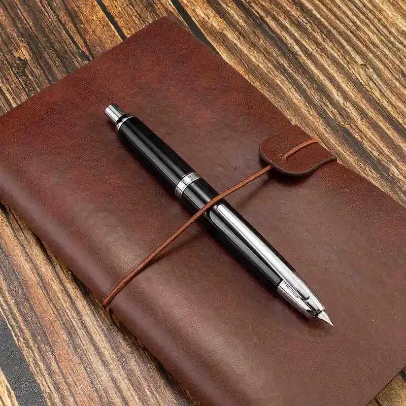 New Jinhao 10 Press Fountain Pen EF/F 0.38 0.5MM Nib,metal Frosted Black Silver Red White Pens,business Office School Stationery